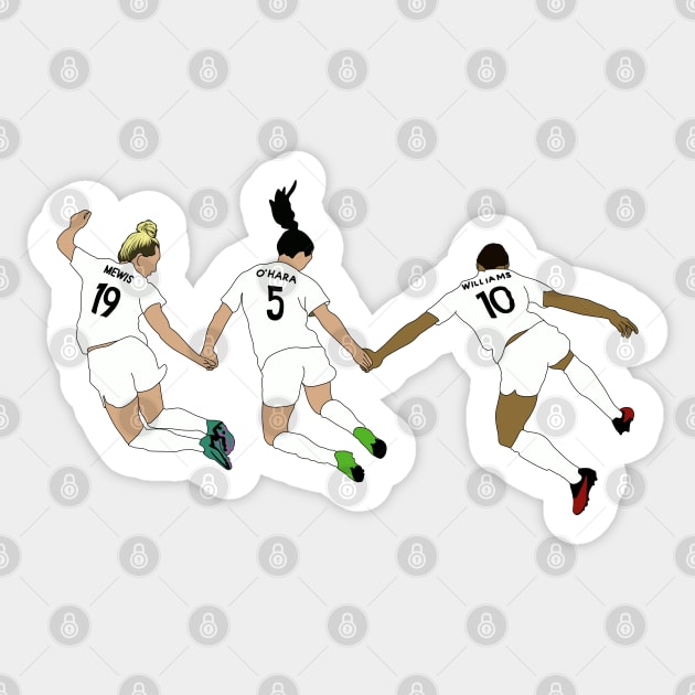 Kristie Mewis, Kelley O'Hara, Lynn Willliams Gotham FC Celebration Sticker by Hevding